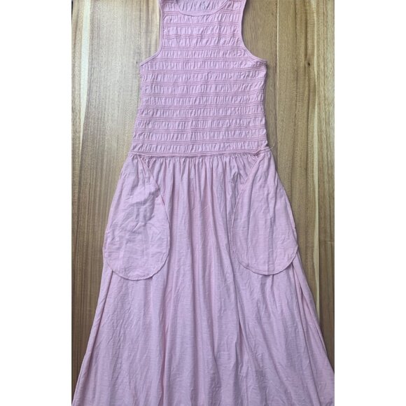Universal Thread Womens Light Pink Sleeveless Smocked Bodice Maxi Dress Large - Picture 6 of 12